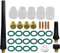 RIVERWELD WIG Gaslinse Spannzangenkörper 1,0mm 1,6mm 2,4mm 3,2mm und Cup Kit DB SR WP 9 20 25 WIG-Schweißbrenner 33pcs