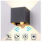 INHDBOX 12W Wandleuchte Wandleuchte mit Bewegungsmelder, LED Wandleuchte Innen/Außen Wasserdicht Verstellbare Aussenlampe, Wandleuchte Sensor für Garten/Flur/Weg Veranda -Warmweiß (Anthrazit)