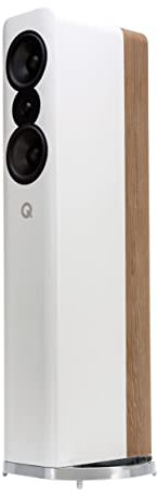 Q ACOUSTICS Concept 500 Floorstanding Speakers Pair (White & Light Oak)