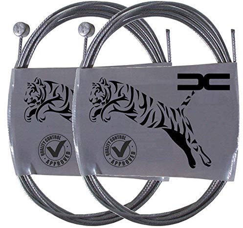 cyclingcolors 2X Cable DE Frein Velo VTT Ville Avant Arriere Tete Marteau Qualite Acier Cycle
