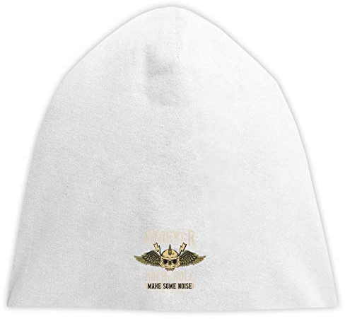 Forever Rock and Roll Make Some Noise Skull Beanise Hood Unisex Breathable Cap Hat Bequemes Trikot One Size