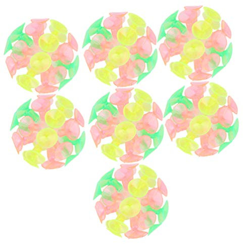 TOYANDONA 7 Unids Juguete de Pelota Interactivo Creativo Multicolor Fiesta Juguete Ventosa Pelota Succión Juguete Juguete para Niños Niño Niña
