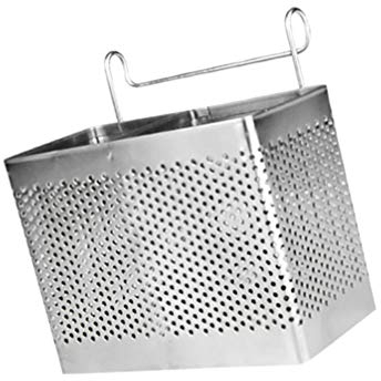 Cabilock Porta Cubiertos de Alambre 1Pc Portacubiertos Escurridor de Utensilios Colgante para El Hogar del Restaurante (Compartimentos Dobles)
