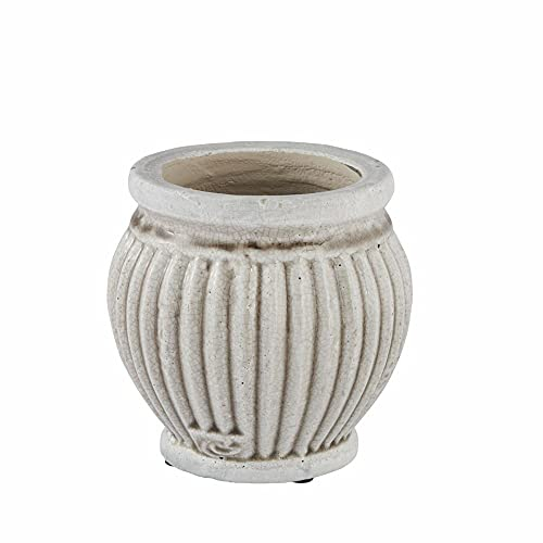 Lene Bjerre pot à fleurs Catinia, gris argenté, Céramiques