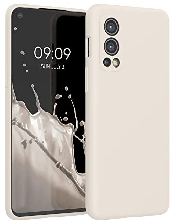 kwmobile Hülle kompatibel mit OnePlus Nord 2 5G Hülle - Silikon Handy Case - Handyhülle weiche Oberfläche - kabelloses Laden - Moon Glow
