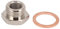 BOROCO O2-Sauerstoffsensor Stecker, Sauerstoffsensor Adapter Metall M18x1,5 M12x1,25 Gewinde O2 Transducer Stecker Autozubehör für Motorräder und andere Transportmittel