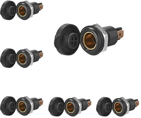 Preiswert&Gut 6 x Einbau Steckdose 12V / 24V DIN 16A KFZ Boot Ladegerät PKW Motorrad LKW (6)