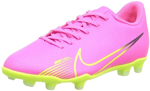 Nike JR Vapor 15 Club FG/MG Fussballschuh PINK Blast/Volt-Gridiron 35.5
