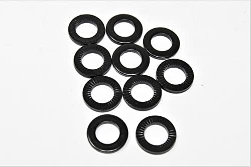 14mm Axle BMX Bike Wheel Spindle Washers 3mm Thickness Black - Select Quantity - 10 or 20 (10)