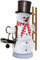 Kuhnert - Rauchmann/Räucherfigur aus Holz - Schneemann als Schornsteinfeger - ca. 13 cm - Made in Germany