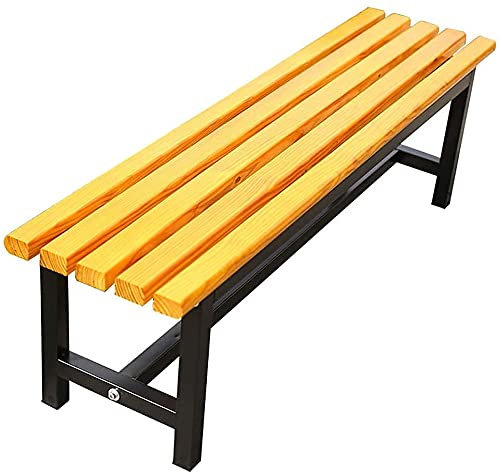 Terrassenbank, Parkbank, Outdoor-Gesprächscouch, Outdoor-Park, Terrassenbank, korrosionsbeständig, Massivholzsitz, 2-3-Sitzer, wetterfest, Veranda-Stuhl, Cou (99 cm)