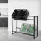 ML-Design Getränkekistenregal 6-8 Kisten, 104x32x82,5 cm, Stahl, freistehend, Standregal für Getränkekisten, Getränkeregal Kastenregal Kistenregal Bierkistenregal Getränkekistenständer Kistenständer