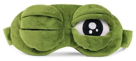 Schlafmaske Grün (Frosch)