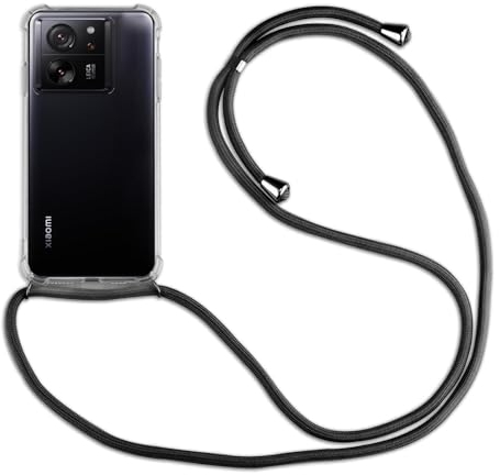 betterfon Hülle Kompatibel mit Xiaomi 13T / 13T Pro | Handykette Smartphone Halskette Hülle mit Band | Handyhülle mit Kordel zum Umhängen Kompatibel für 13T / 13T Pro | Schwarz