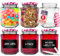 volila Jam Jars with Lids - Hexagonal Jar with Red Gingham Screw Top Lids – Airtight Glass Jar for Homemade Jam, Marmalade, and Chutney (350ml 6 Pack)