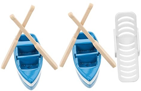 DIKACA 1 Satz -Landschaftsverzierung Gartenmöbel Mini-Liegestuhl bürodeko büro Dekoration Statuen im Freien Kindermöbel -Ornament-Kit -Boot-