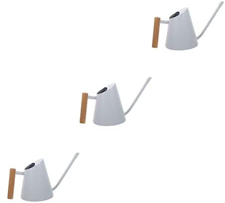 Regadera de jardín - Regadera Hervidor de suculentas de Acero Inoxidable Blanco (Color : Whitex3pcs)