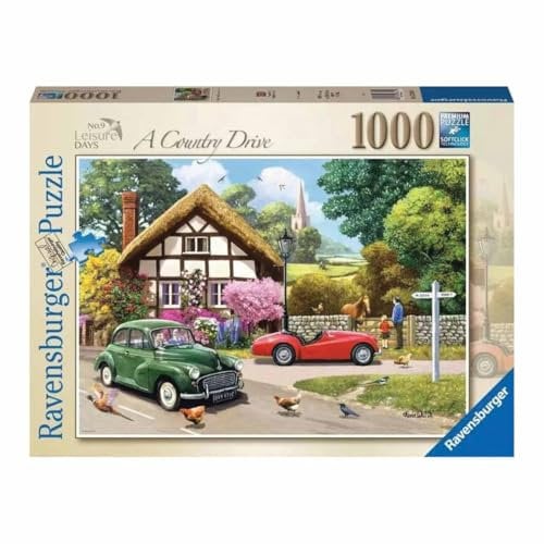 Ravensburger Leisure Days No.9 A Country Drive 1000 Piece Jigsaw Puzzles for Adults and Kids Age 12 Years Up