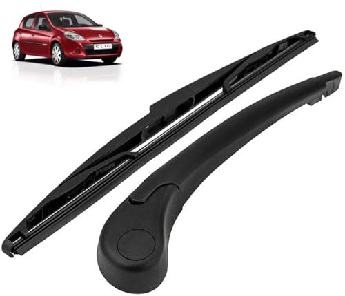 Wischerarm mit Heckscheibenwischer für Heckklappe, mit Schutzabdeckung, kompatibel mit Renault Clio III und Megane 3 Kombi 8200213059 7711422568