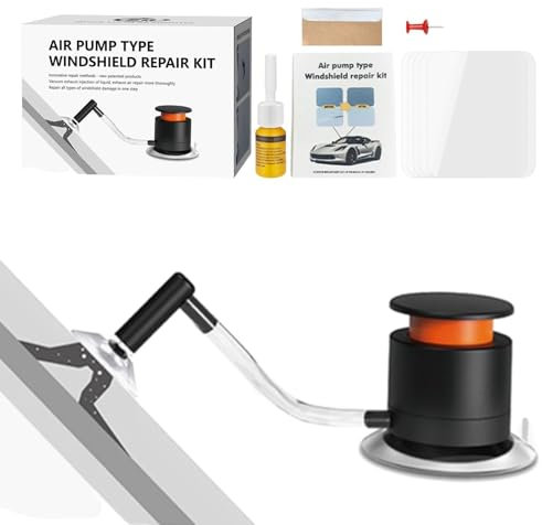 Kit de reparación de Parabrisas – Kit de reparación de Grietas, Herramienta de reparación de Cristales de Ventana, Tipo Bomba de Aire, Kit de reparación de Parabrisas de Coche para Agrietado