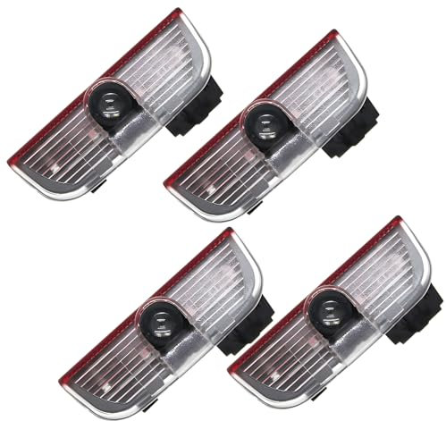 CDIYTOOL 4Pcs Car Door Light Logo Projector Welcome Light Compatible with VW Passat/Golf/Touareg/Touran/Sagitar/Sharan/CC