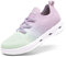 DREAM PAIRS Sneakers per Bambine e Bambini Senza Lacci Tessuto Traspirante Scarpe Sportive da Corsa Slip On,Size 33.5,Viola/Verde Menta,SDFS2317K