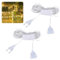 CYIOU 2 Pcs Prolunga Elettrica 5 Metri 2.5A/220V Prolunga Elettrica Trasparenti con Spina e Interruttore LED Prolunga Elettrica Piatta per LED Illuminazione Decorativa Esterni