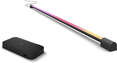 Philips Hue Pack HDMI Sync Box 8K + Gradient Light Tube Large Noir - Immersion Cinéma pour Grand Écran