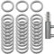 Wjelet 30 Stück Fitschenringe,Ø 10mm x 16mm,Unterlegscheiben Türscharnier Edelstahl,zum Anheben von Zimmertüren,Für Türscharniere,Unterlegscheiben,Distanzscheiben,Türheber