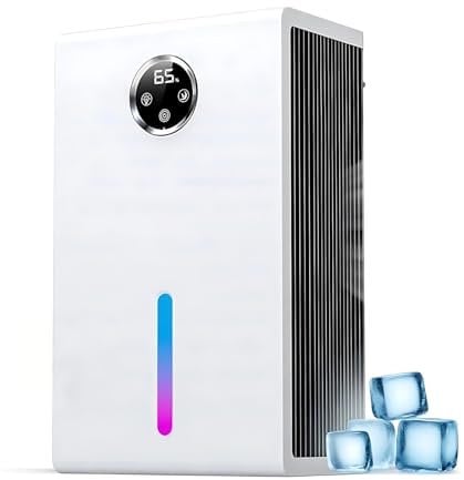 Olubfdh Deumidificatore elettrico da 2800 ml, deumidificatore elettrico con purificazione dell'aria, spegnimento automatico, modalità sleep, con display digitale