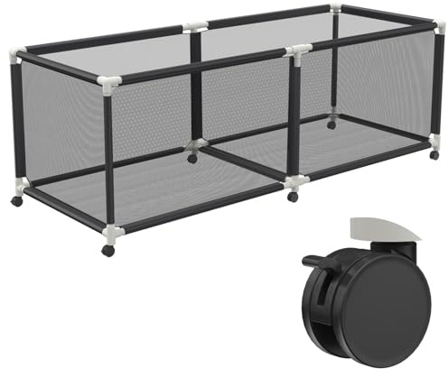 Froadp Boîte de rangement pour piscines, bac de rangement pour piscine, nouilles de piscine, jouets, flotteurs, balles et flotteurs, équipement, filet de rangement, 230 x 79 x 88 cm