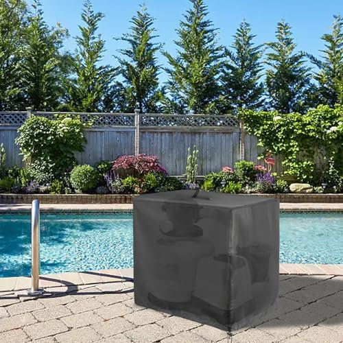 Cubiertas De Filtro De Piscina, Cubierta De La Bomba De Filtro, Protección De La Bomba De Piscina Impermeable, Cubierta del Equipo De Piscinas con Correas Ajustables