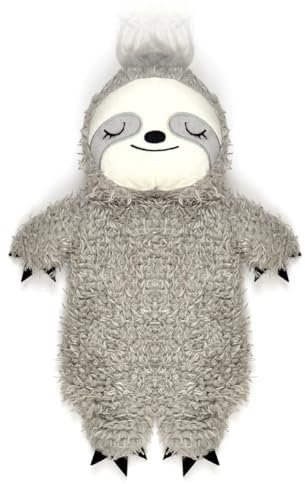 Novelty Animal/Character 3D Hot Water Bottle with Cover (Grey Sloth 750ml (28 x 22cm))