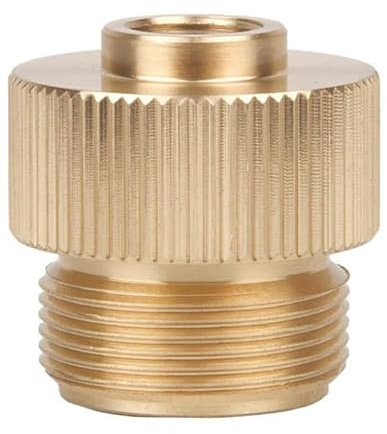 KFI Camping Grill Propane Gas Stove Adapter, Input: EN417 Lindal Valve Canister, Output: Propane Gas Stove with CGA600 Connection