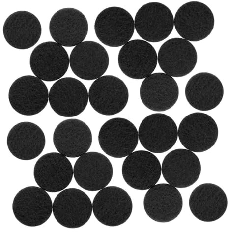 ADOCARN 50 Stück Baumwolle Duft Pads Für Diffusor Halskette Öl Pads Runde Form Mini Diffusor Zubehör Nachfüllpackung Für Ätherische Öle Wattepads Für Aromatherapie Anhänger