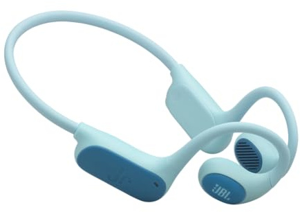 JBL Junior Free Wireless Open-Ear Kids Headphones, Teal | Lightweight & Durable Kid-Friendly Design, Up to 10-Hour Battery, Parental Controls, JBL OpenSound & Safe Sound Technology