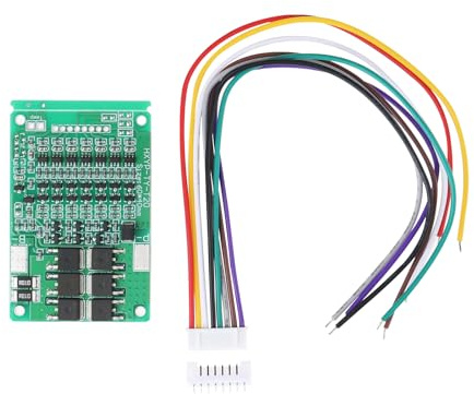 eMagTech 1 Set 7S 18650 Lithium Battery Protection BMS Board with Wire 15A 29.4V HXYP-TY-T20 for Battery Overcurrent Protection
