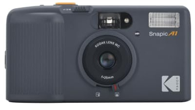 Kodak Snapic A1 35-mm-Filmkamera, 35 mm, wiederverwendbar, 2-Zonen-Fokus, leicht, kompakt (Rhino Grey) (Film und AAA-Batterie sind Nicht im Lieferumfang enthalten)