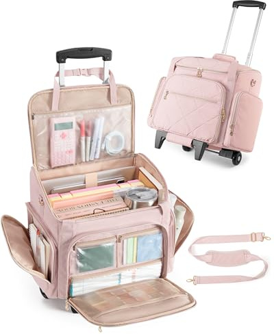 Marscamd Rolling Teacher Bag with 15.6 Laptop Compartment for Work