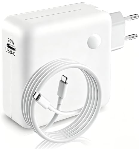 OOOUSE 96W Chargeur USB C Super Rapide, Compatible avec Mac Book Air M3 M2 M1, Mac Book Pro 16,15,14,13 Pouces 2024, 2023, 2022, 2021, iPad Pro 12.9, 11 Pouces avec Tous Les appareils USB C