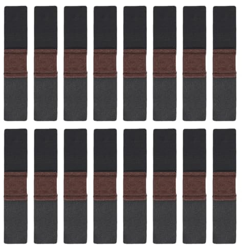 16 Stück Möbel Filzgleiter für Stühle mit Klettverschluss - Möbel Filz Pads - Filzgleiter Selbstklebend für Stühle, Klemmschalengleiter, Bodenschutz - Verhindert Kratzer, Reduziert Geräusche