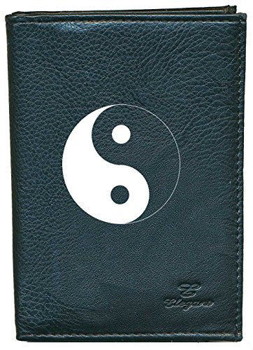 Syl'la Ying Yang Etui Portefeuille Porte Monnaie Noir pour Homme ou Femme