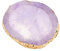 Pinceau Nail Art Ongles, Résine Bricolage Nail Art Palette, Peinture Dessin Couleur Plat Doré Bord Manucure Outil Accessoire(Violet)