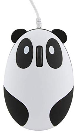 Cute Panda Wired Mouse Cartoon Animal Mini Portable Corded Mouse Small Optical Mice for School Travel Computer Laptop PC for Kids Girls Boys Gift