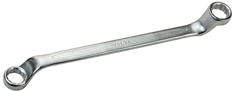 DEMA Doppel-Ringschlüssel tief gekröpft 75° 17x19 mm