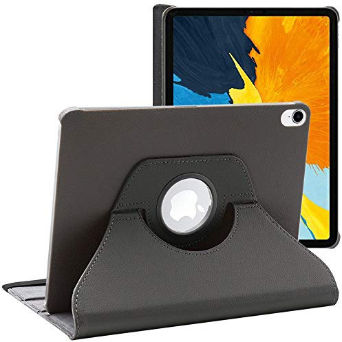 ebestStar - Coque pour iPad Pro 11 (2022, 2021, 2020, 2018) Apple, Etui Rotatif 360, Housse Protection PU Cuir, Gris
