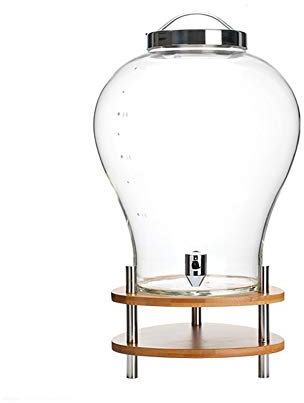 Aprilhp Fontaine Boissons, Distributeur de Boissons avec Robinet, Parfait pour Soirées, Goûters d’Anniversaire, Mariages, Baptêmes, Contenance 8 L - Verre