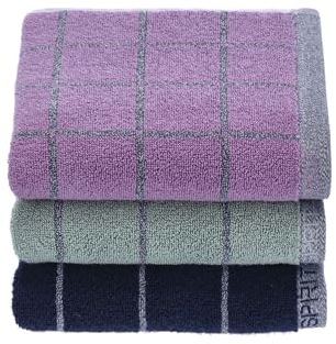 ESPRIT Melange Cube Handtuch 50 x 100 cm Navy Blue