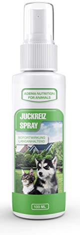 Adema Nutrition® Juckreiz Spray - für Hunde und Katzen mit Sofortwirkung – Linderung für Hund und Katze bei Entzündungen - 100 ml