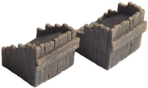 Juweela 21616 - Prellbock Holz, Holzprellbock, 2 Stück, Spur N, 1:160